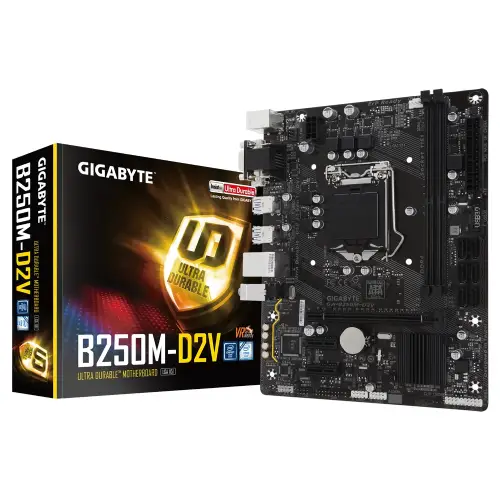 مادربرد استوک گیگابایت GA B250M-D2V DDR3
