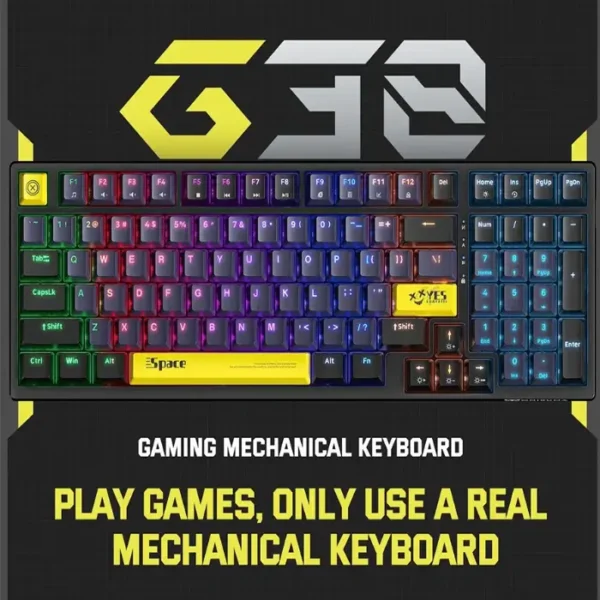 کیبورد گیمینگ مکانیکال اونیکوما مدل Onikuma Full Mechanical Gaming Keyboard RGB G38 Black