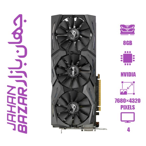 کارت گرافیک استوک ایسوس ASUS ROG Strix GeForce GTX 1070 Ti 8GB با ظرفیت 8 گیگابایت