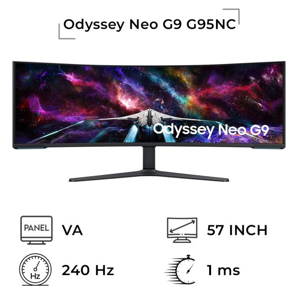 مانیتور گیمینگ سامسونگ مدل Samsung Odyssey Neo G9 G95NC سایز 57 اینچ