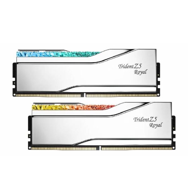 رم کامپیوتر جی اسکیل G.Skill Trident Z5 Royal 32GB Dual 7200MHz CL34 - Silver