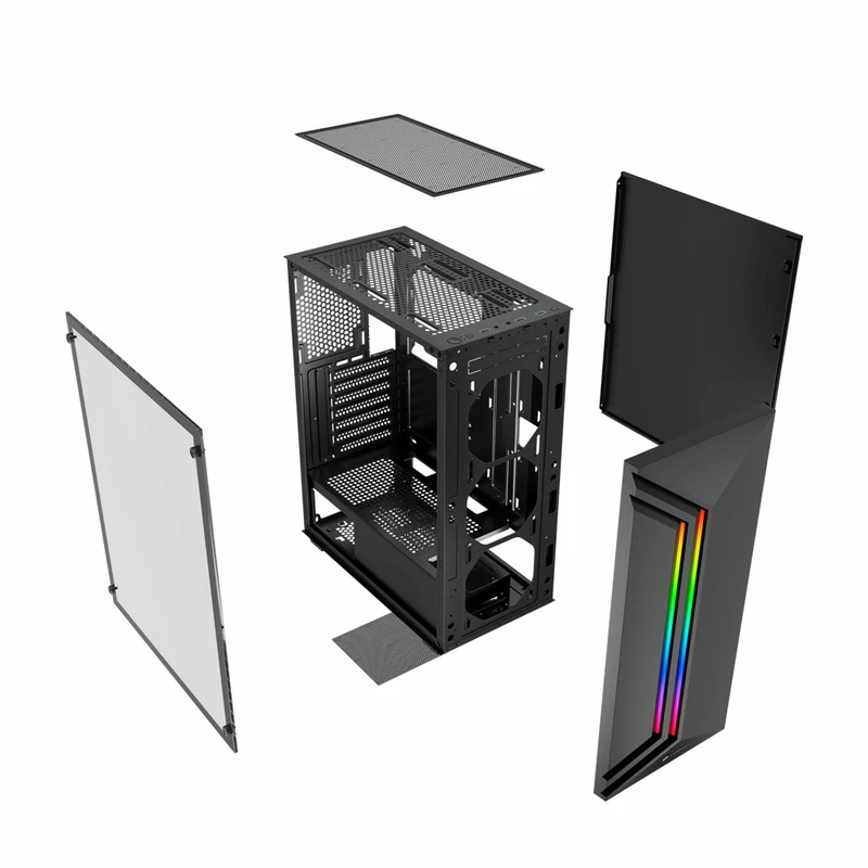 کیس کامپیوتر گیمینگ لاجی کی مدل C260B RGB