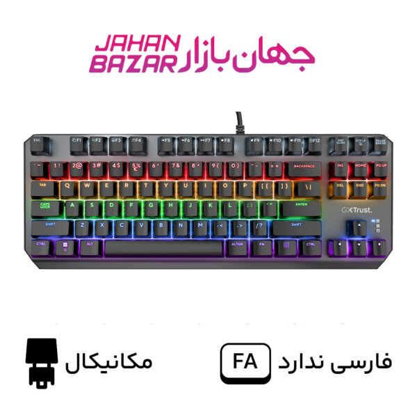 کیبورد گیمینگ مکانیکال تراست مدل GXT 834 Callaz TKL