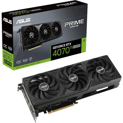 کارت گرافیک ایسوس مدل ASUS Geforce RTX 4070Ti Super Prime OC 16G ظرفیت 16 گیگابایت