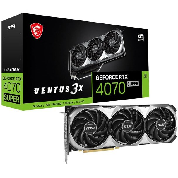 کارت گرافیک ام اس آی مدل MSI Geforce RTX 4070 VENTUS 3X OC 16G ظرفیت 16 گیگابایت