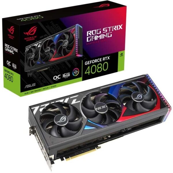 کارت گرافیک ایسوس مدل ASUS Geforce RTX 4080 Super RogStrix OC 16G ظرفیت 16 گیگابایت