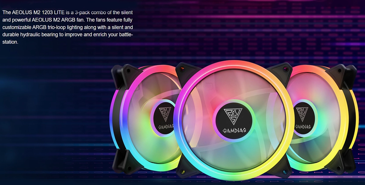 فن پردازنده گیم دیاس مدل AEOLUS M2-1203 LITE666