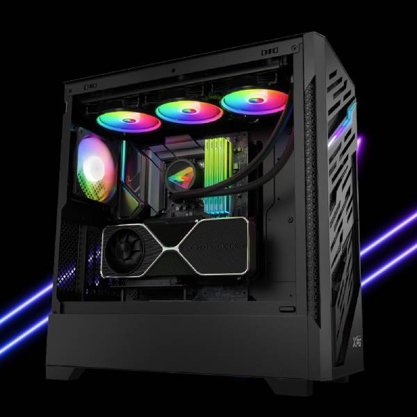 کیس گیمینگ XPG STARKER AIR BTF با پنل شیشهای و نورپردازی ARGB