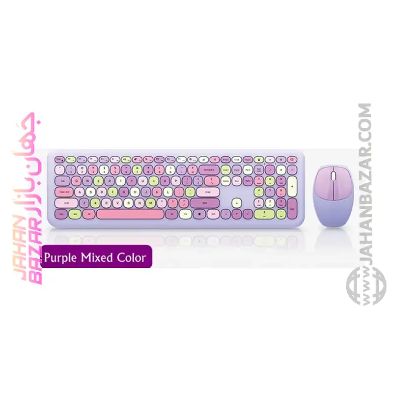 کیبورد و ماوس بی سیم مافی مدل 666، سوییچ ممبران، Full-Size - Image 6