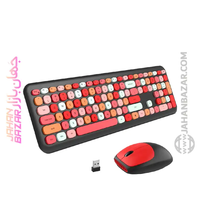 کیبورد و ماوس بی سیم مافی مدل 666، سوییچ ممبران، Full-Size