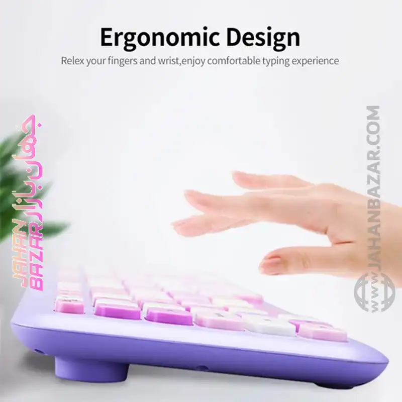 کیبورد و ماوس بی سیم مافی مدل 666، سوییچ ممبران، Full-Size - Image 3