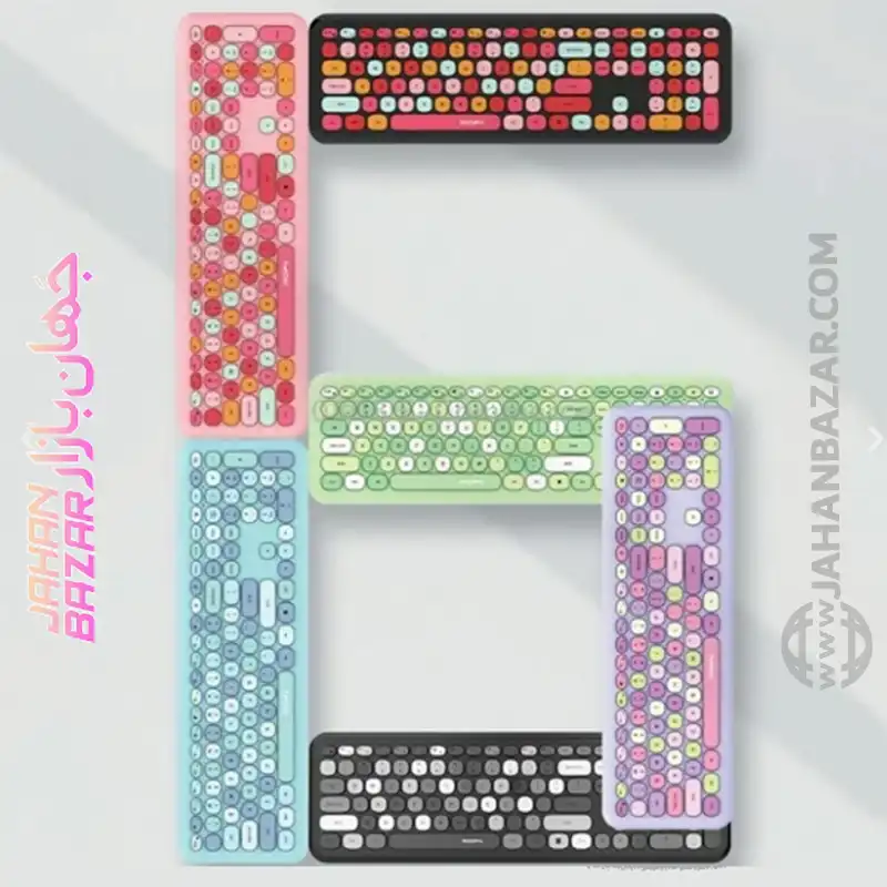 کیبورد و ماوس بی سیم مافی مدل 666، سوییچ ممبران، Full-Size - Image 4