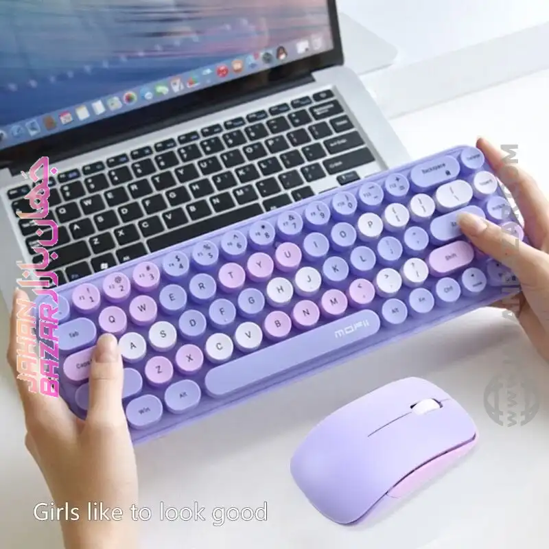 کیبورد و ماوس بی سیم مافی مدل I bean، سوییچ ممبران، Tenkeyless - Image 6