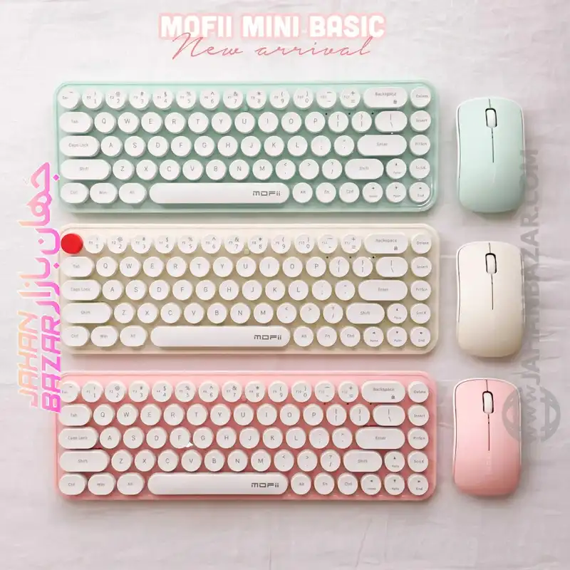 کیبورد و ماوس بی سیم مافی مدل I bean، سوییچ ممبران، Tenkeyless - Image 16