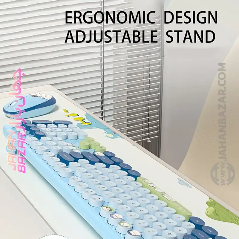 کیبورد و ماوس بی سیم مافی مدل Silly Cat - Image 5