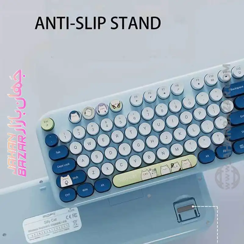 کیبورد و ماوس بی سیم مافی مدل Silly Cat - Image 12