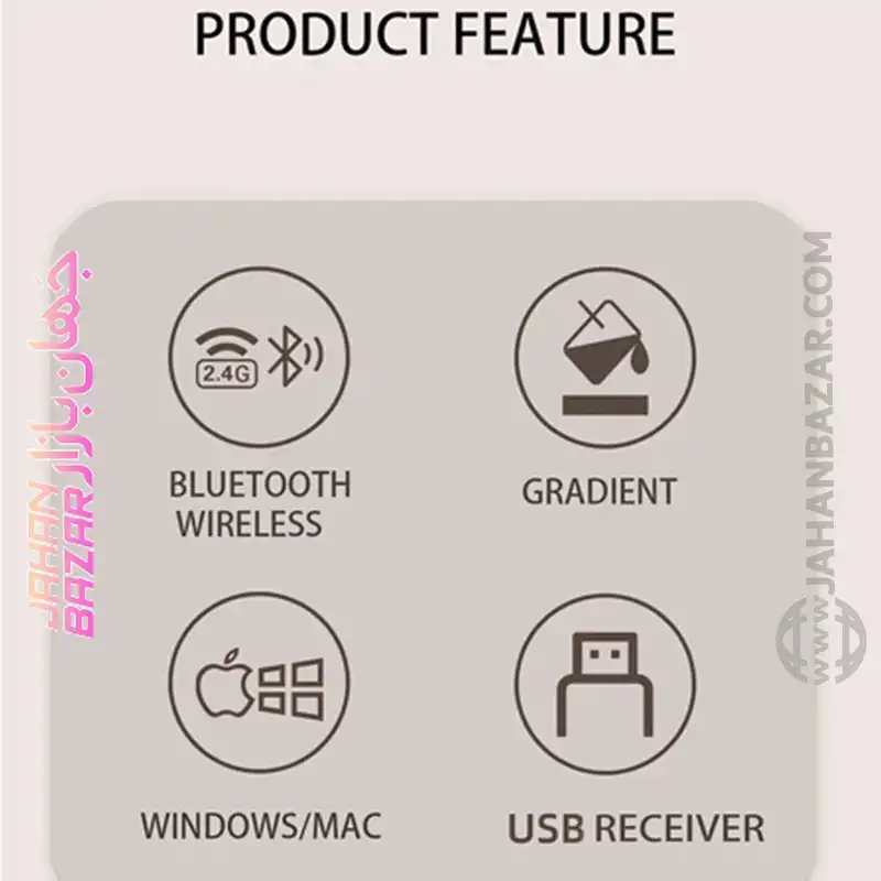 کیبورد بی سیم مافی مدل Anni - Image 10