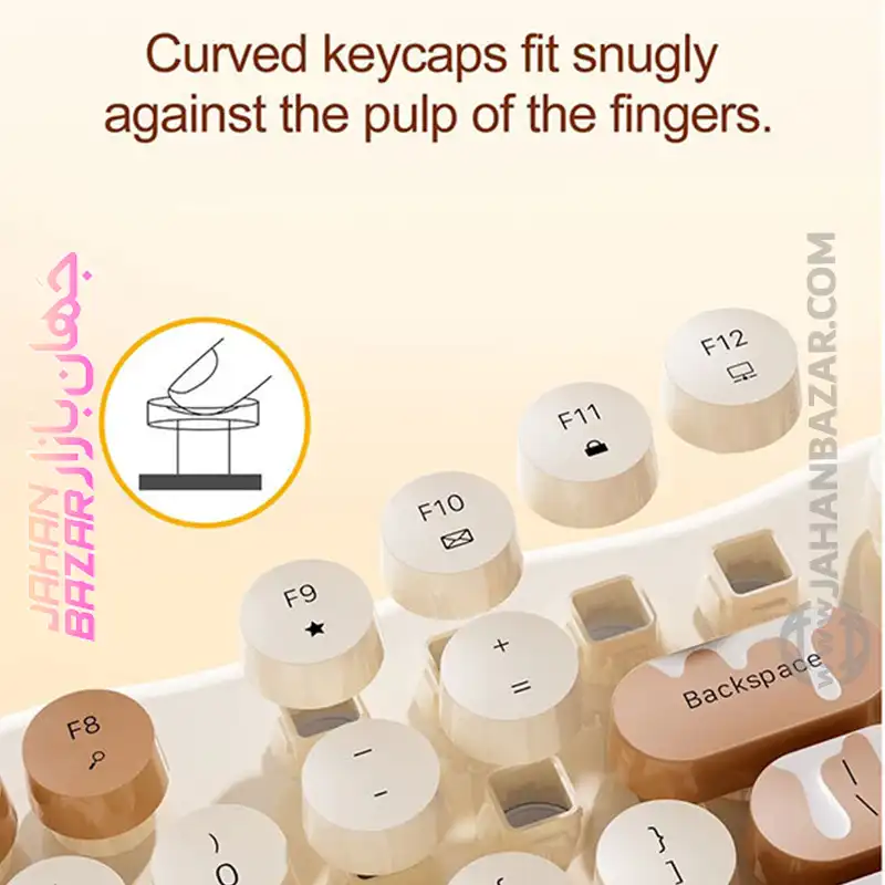 کیبورد و ماوس بی سیم مافی مدل Ice Cream - Image 7