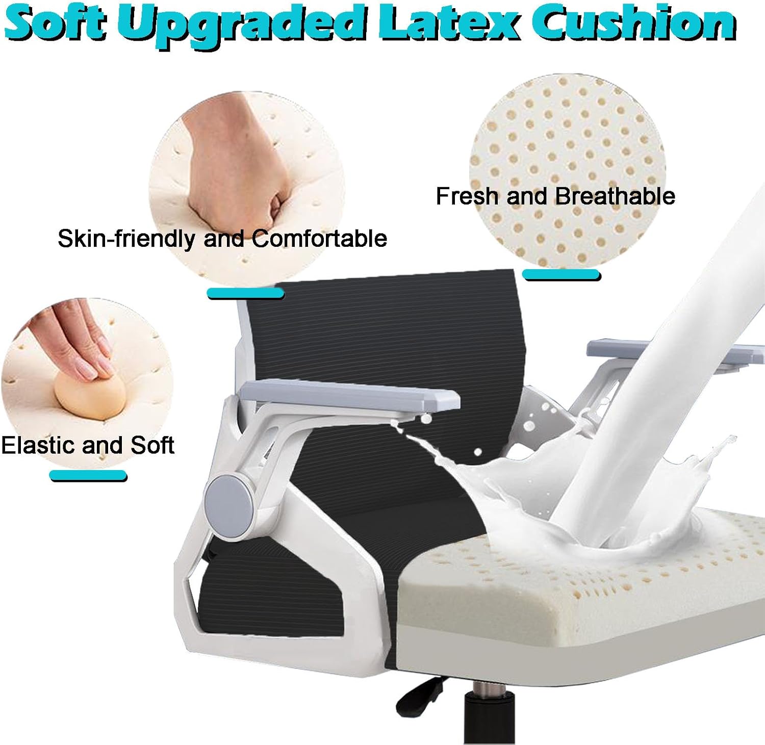 صندلی گیمینگ و اداری ارگونومیک ونسپرت (Wensprt) مدل پشتی توری با تکیهگاه سر قابل تنظیم و بالشتک لاتکس - تصویر 7