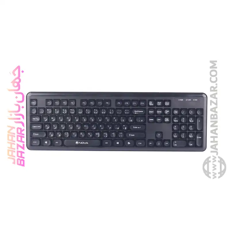 کیبورد و ماوس بی سیم نوا NOVA مدل NKM-1402WL - Image 4