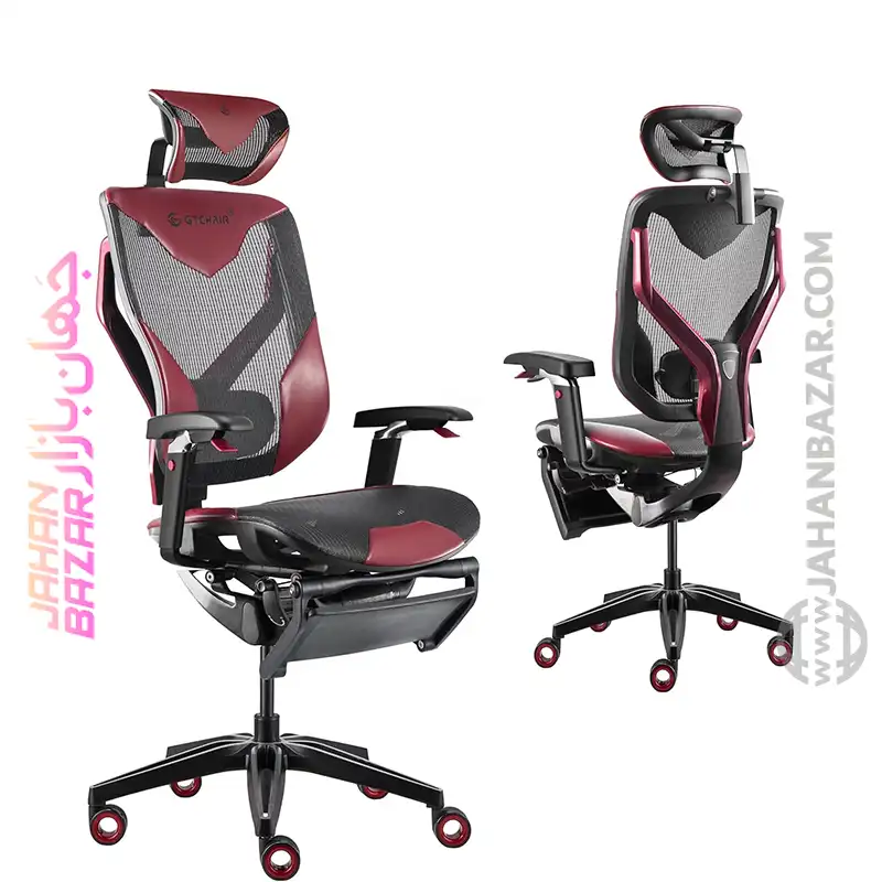 صندلی اداری گیمینگ ارگونومیک VIDA با دسته 5 بعدی و زیر سری 3 بعدی GTCHAIR - تصویر 7