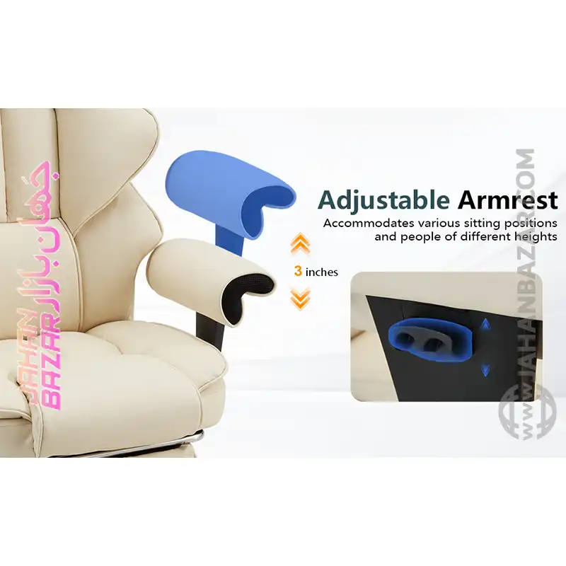 صندلی اداری ارگونومیک با ماساژ و گرمایش از 6 نقطه هومرست HOMREST - Image 8