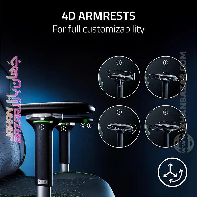 صندلی گیمینگ ریزر Razer مدل Iskur V2 - Image 8