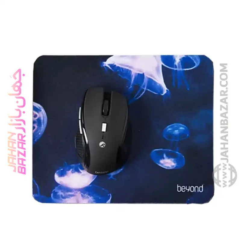 ماوس بی سیم بیاند Beyond مدل BM-3520RF به همراه ماوس پد