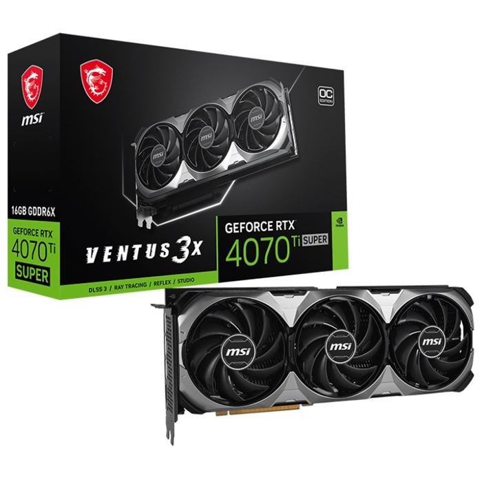 کارت گرافیک استوک ام اس آی GeForce RTX 4070 Ti SUPER 16GB VENTUS 3X - Image 2
