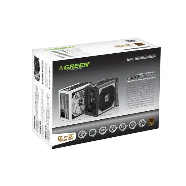 منبع تغذیه استوک کامپیوتر گرین مدل GP580A-EUD - Image 3