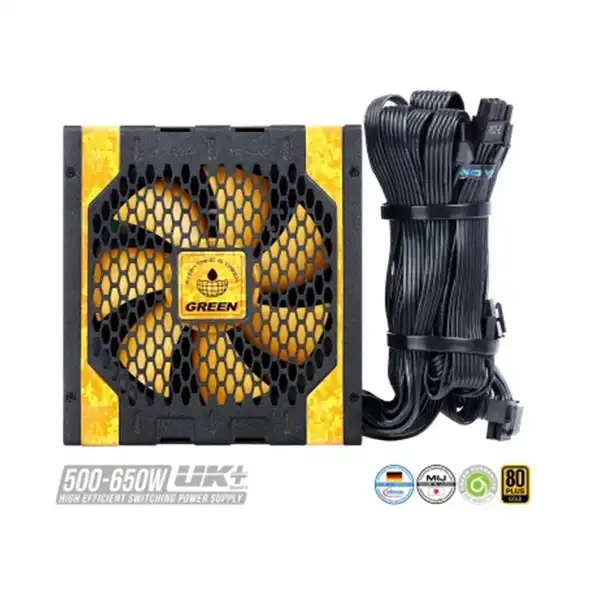 منبع تغذیه استوک کامپیوتر گرین مدل GP650A-UK PLUS - Image 7