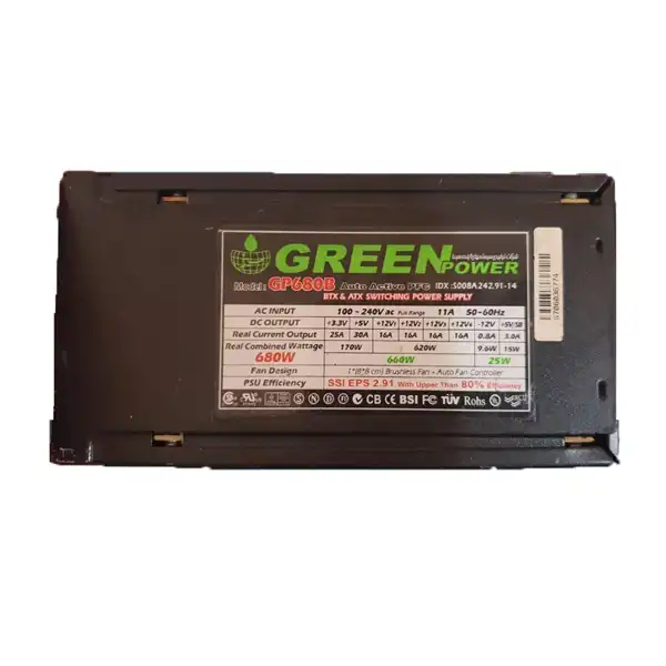 منبع تغذیه استوک گرین مدل GP680B - Image 2