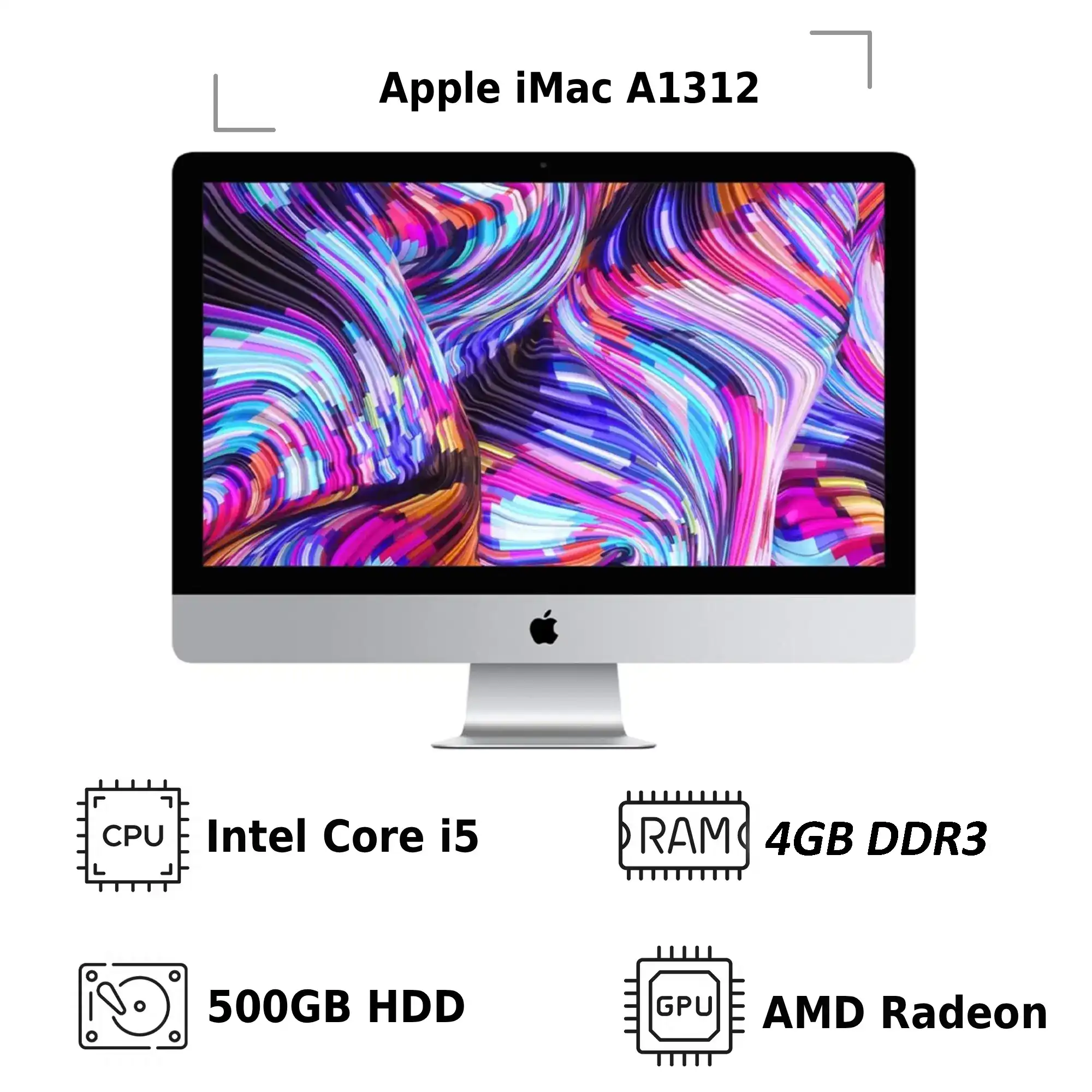 آی مک استوک 27 اینچ iMac A1312 پردازنده i5 نسل 1