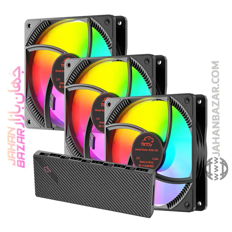 فن کیس گیمینگ تسکو پکیج سه عددی مدل Skadi Storm GFan 300