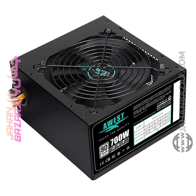 منبع تغذیه 700 وات اوست مدل AV700-BW