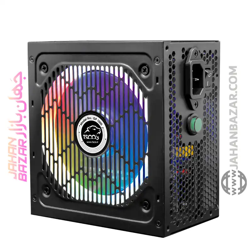 منبع تغذیه گیمینگ تسکو TSCO مدل GP 1000 با توان 650W