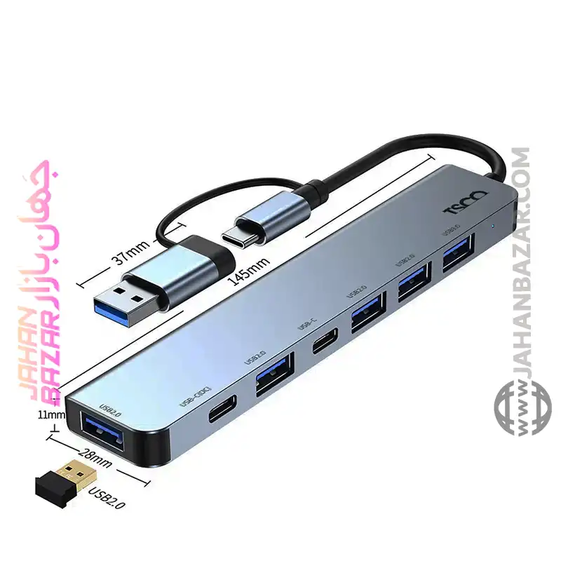 هاب USB تسکو TSCO هفت پورت مدل THU 1148 - Image 2
