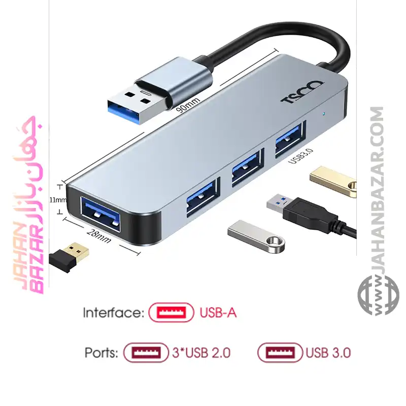 هاب USB تسکو TSCO چهار پورت مدل THU 1142 - Image 2