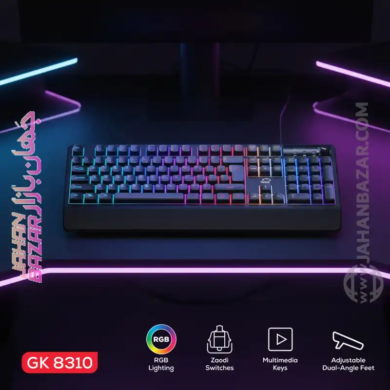 کیبورد گیمینگ شبه مکانیکال تسکو مدل GK 8310 Ares - Image 17
