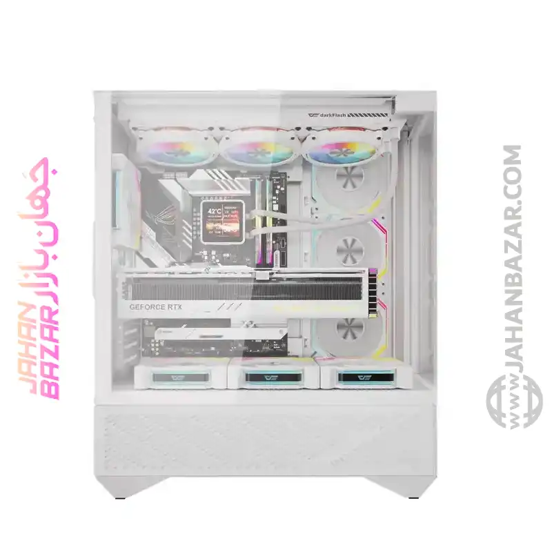 کیس کامپیوتر دارک فلش DY460 ATX WH - Image 2