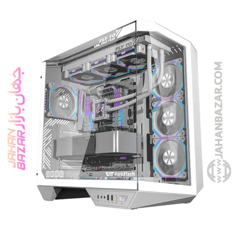 کیس کامپیوتر دارک فلش مدل DY470 ATX WH