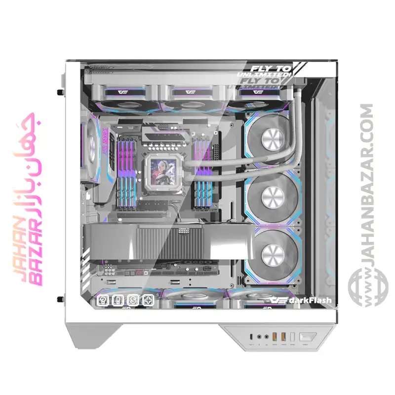 کیس کامپیوتر دارک فلش مدل DY470 ATX WH - Image 7