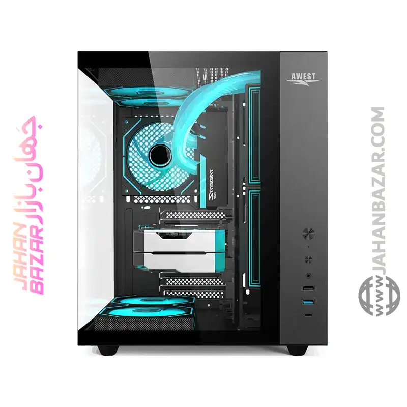 کیس گیمینگ اوست AWEST مدل AQ15-B - Image 5