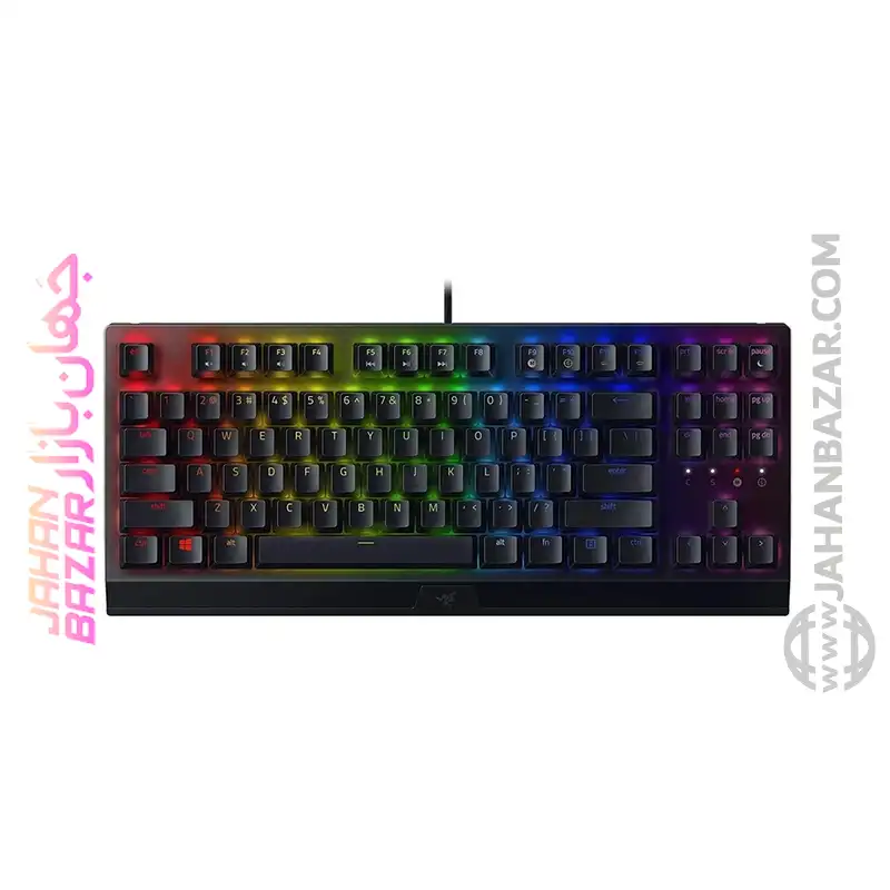 کیبورد گیمینگ ریزر Razer مدل BlackWidow X TKL Green Switch