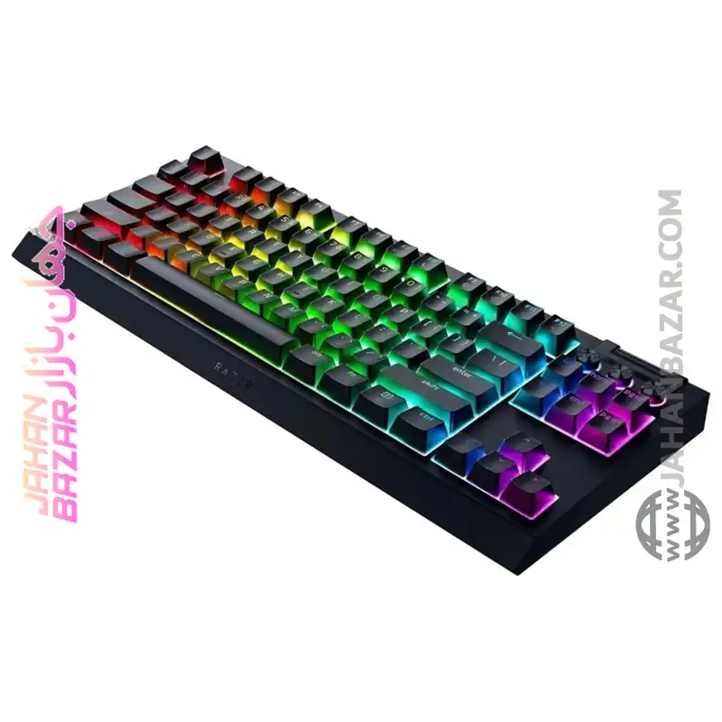 کیبورد گیمینگ ریزر Razer مدل Blackwidow V4 Low-Profile HyperSpeed Yellow Switch - Image 4
