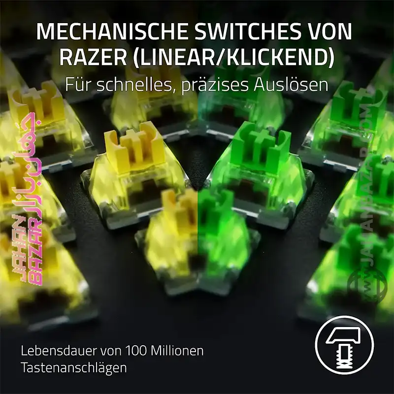 کیبورد گیمینگ ریزر Razer مدل BlackWidow V4 Pro Yellow Switch US Layout Mechanical - Image 12