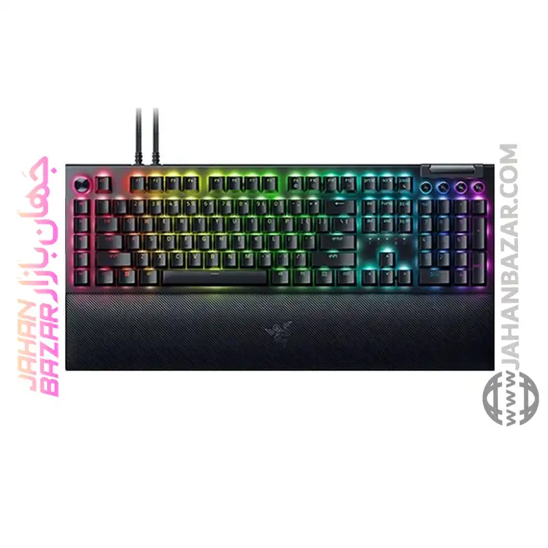 کیبورد گیمینگ ریزر Razer مدل BlackWidow V4 Pro Yellow Switch US Layout Mechanical