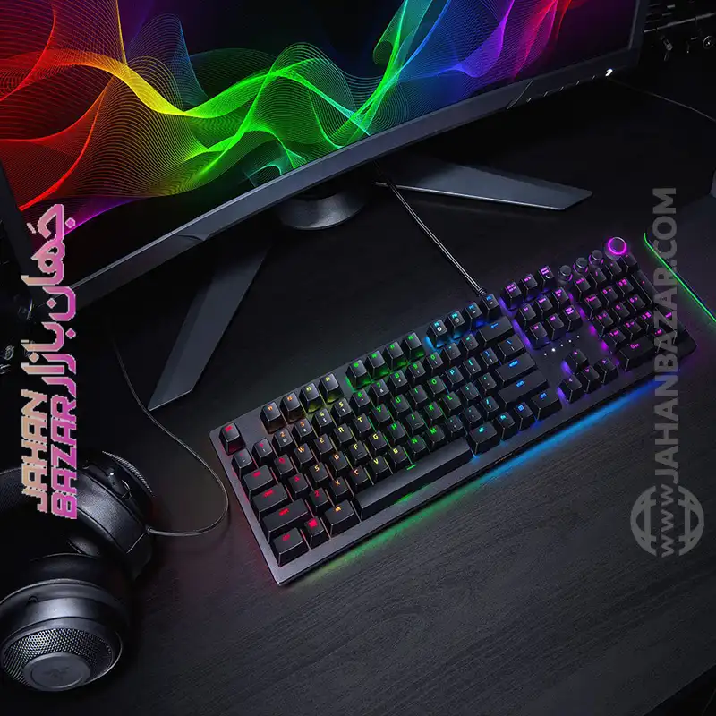 کیبورد گیمینگ ریزر Razer مدل HUNTSMAN ELITE Red Switch - Image 5