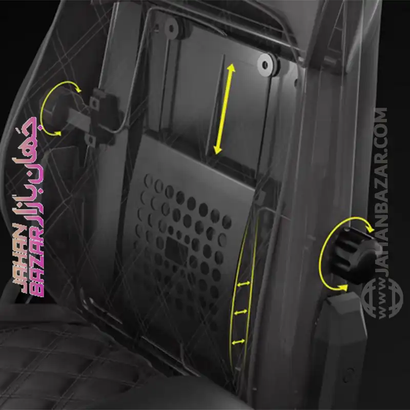 صندلی گیمینگ کورسیر Corsair TC500 Luxe Shadow مشکی مات - تصویر 5