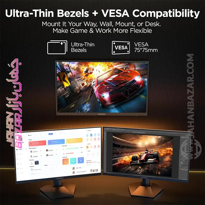 مانيتور گیمینگ 24.5 اینچ کووری KOORUI مدل G2511P IPS FHD 200HZ - تصویر 5
